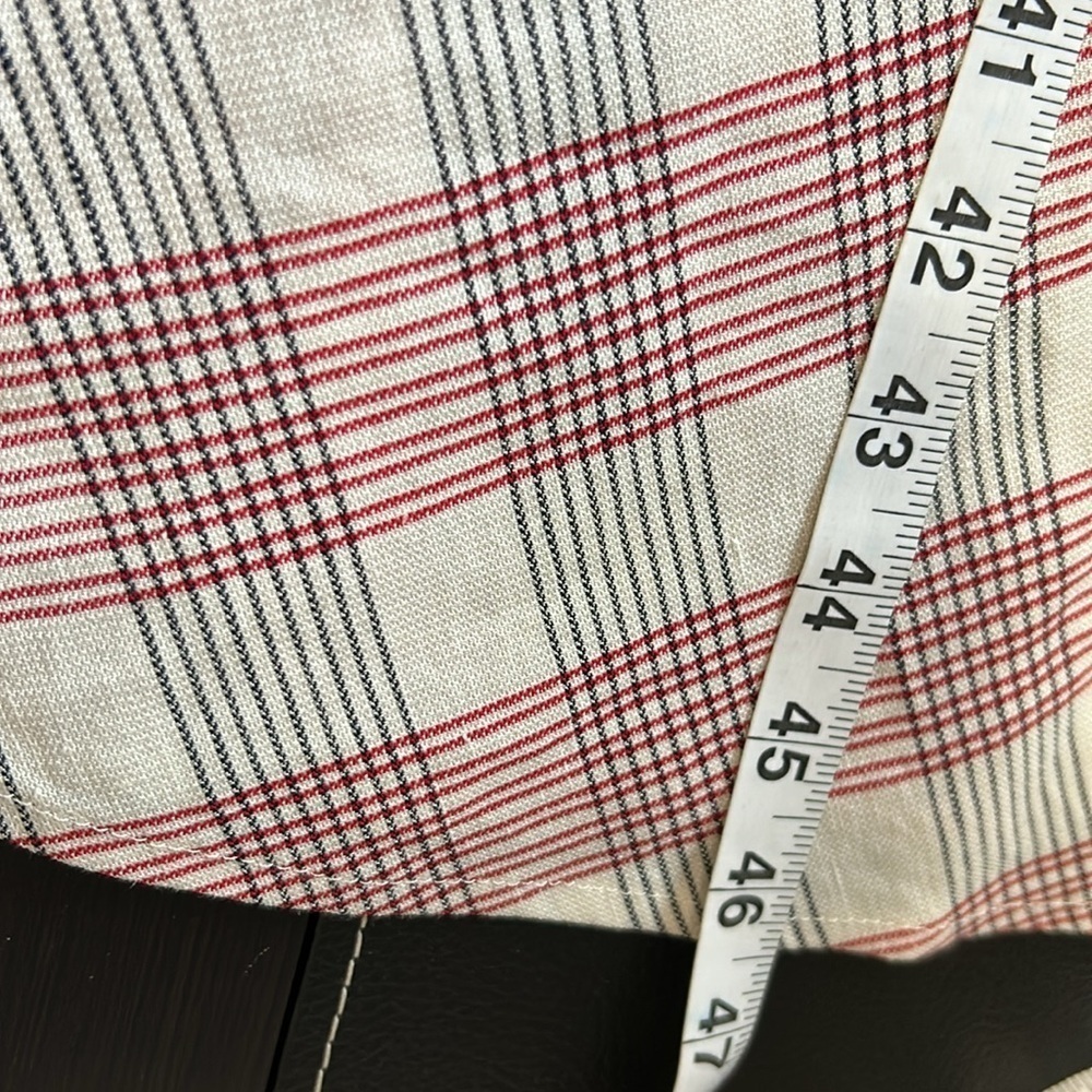 Veronica Beard Finn Checked Crepe Handkerchief Plaid Midi Dress Pockets Size 2 - Picture 14 of 16
